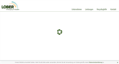 Desktop Screenshot of lober-entsorgung.de