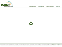 Tablet Screenshot of lober-entsorgung.de